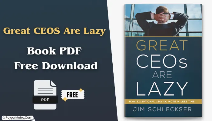 Great CEOS Are Lazy Book PDF Free Download