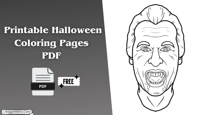 Printable Halloween Coloring Pages PDF Free Download