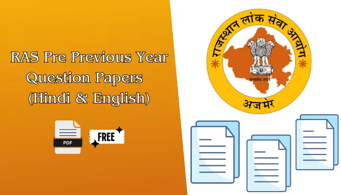 RAS Pre Previous Year Question Papers PDF (Hindi & English)