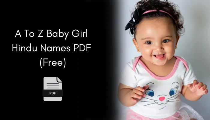 A To Z Baby girl Hindu Names PDF (Free)