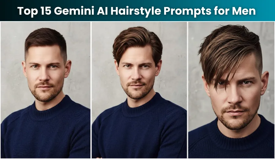 Top 15 Trending Gemini AI Hairstyle Prompts for Men/Boys