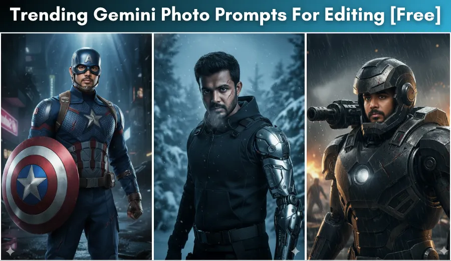 20 Trending Gemini AI Photo Prompts for Avengers Superhero Transformations (Copy and Paste)