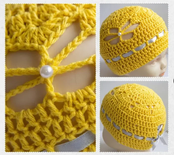 0 to 3 Months Baby Hat Crochet Pattern PDF Free