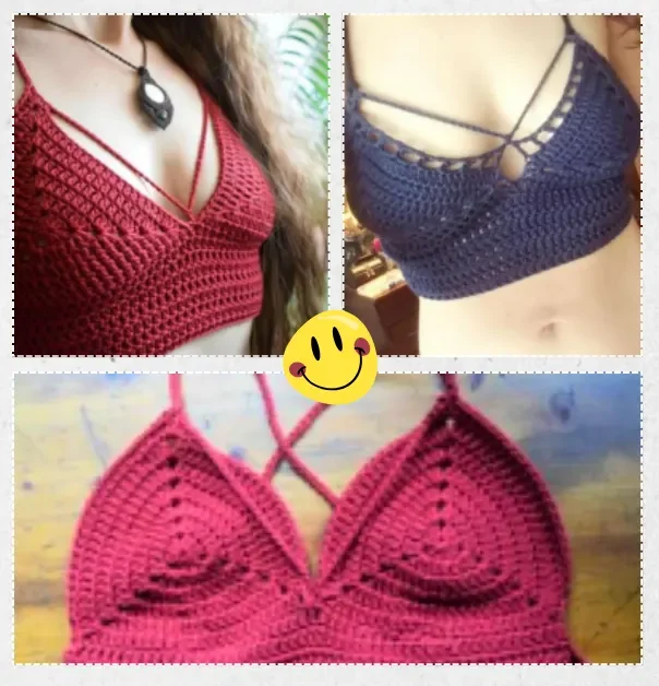 Simple and Easy Bralette Top Crochet Pattern PDF Free Download